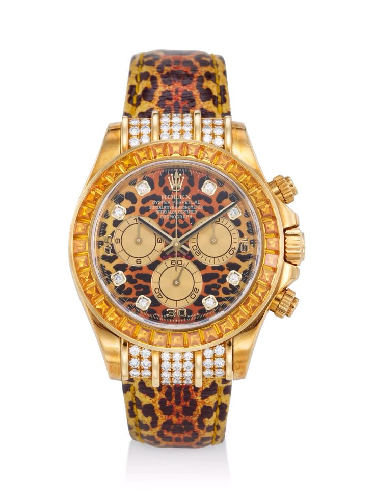Rolex Daytona Leopard Gold Watch | Luxury Timepiece