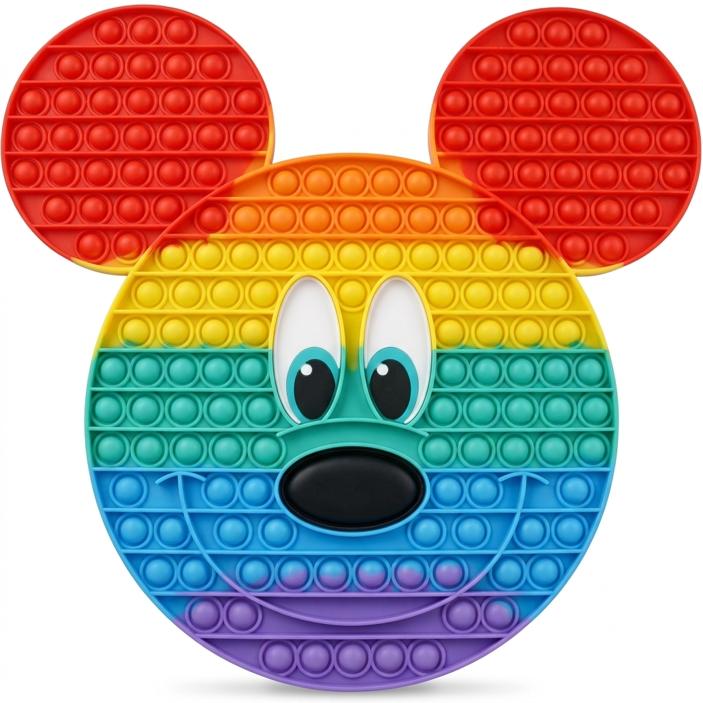 Mickey Mouse Rainbow Pop It Fidget Toy