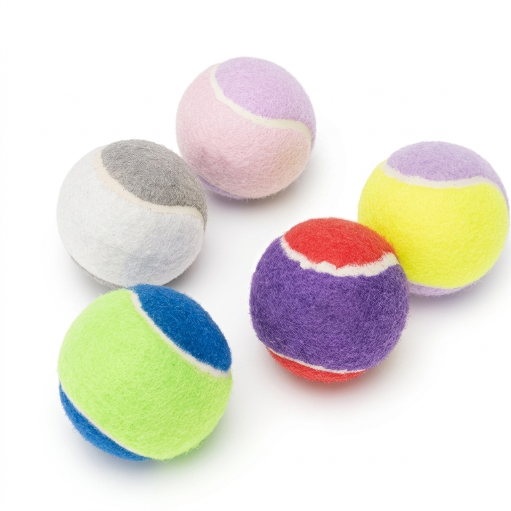 Colorful Mini Tennis Balls for Pets & Play