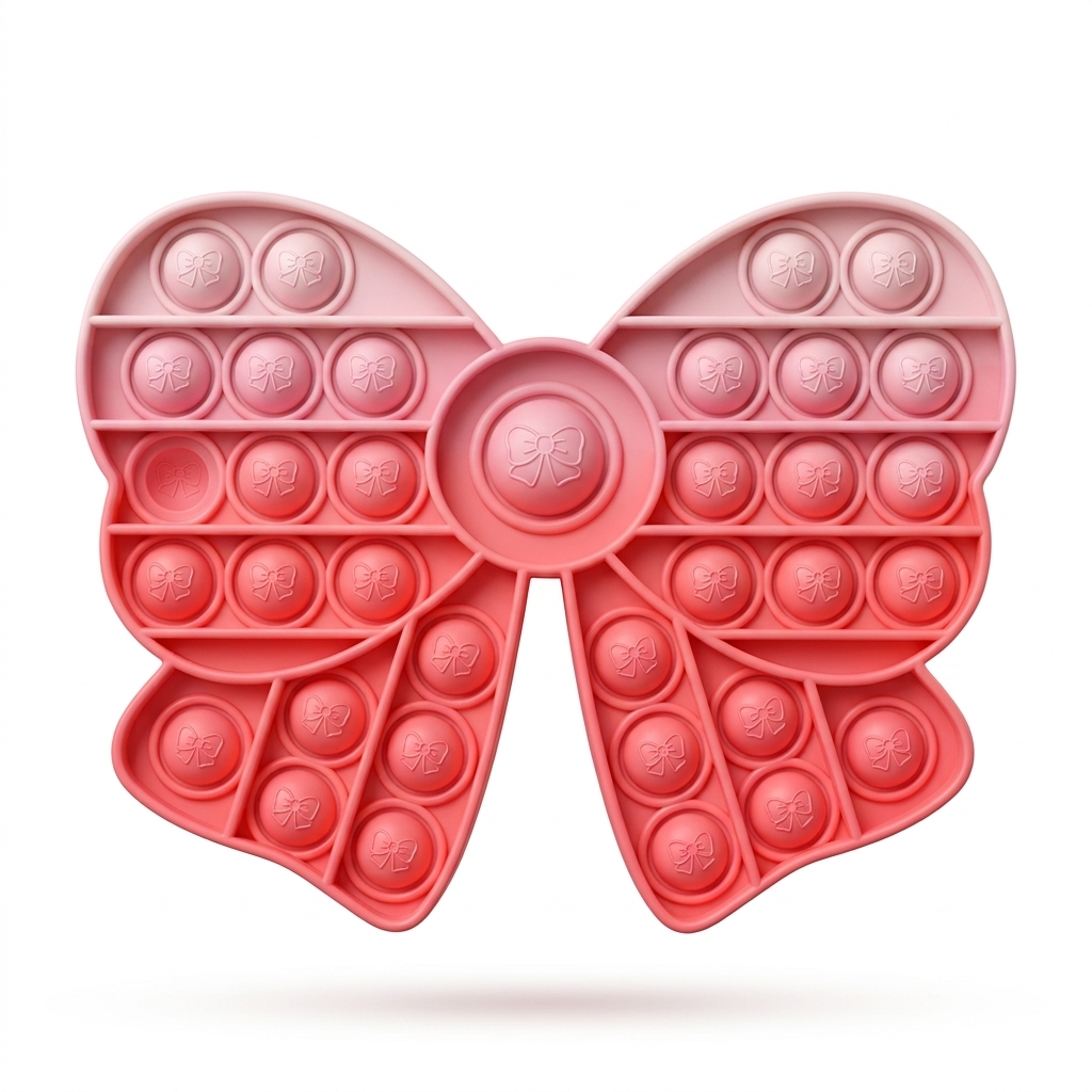 Pink Bow Pop It Fidget Toy | Stress Relief