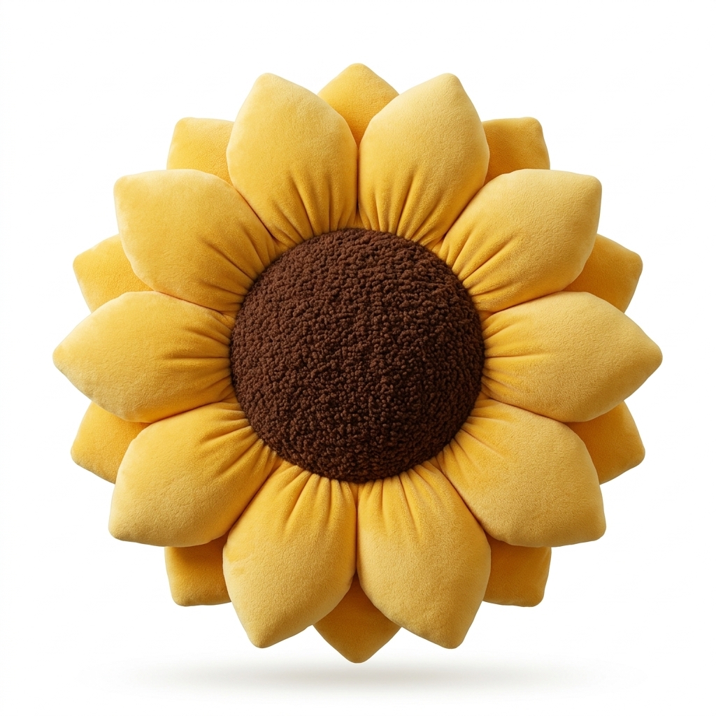 Sunflower Plush Pillow | Home Decor Cushion