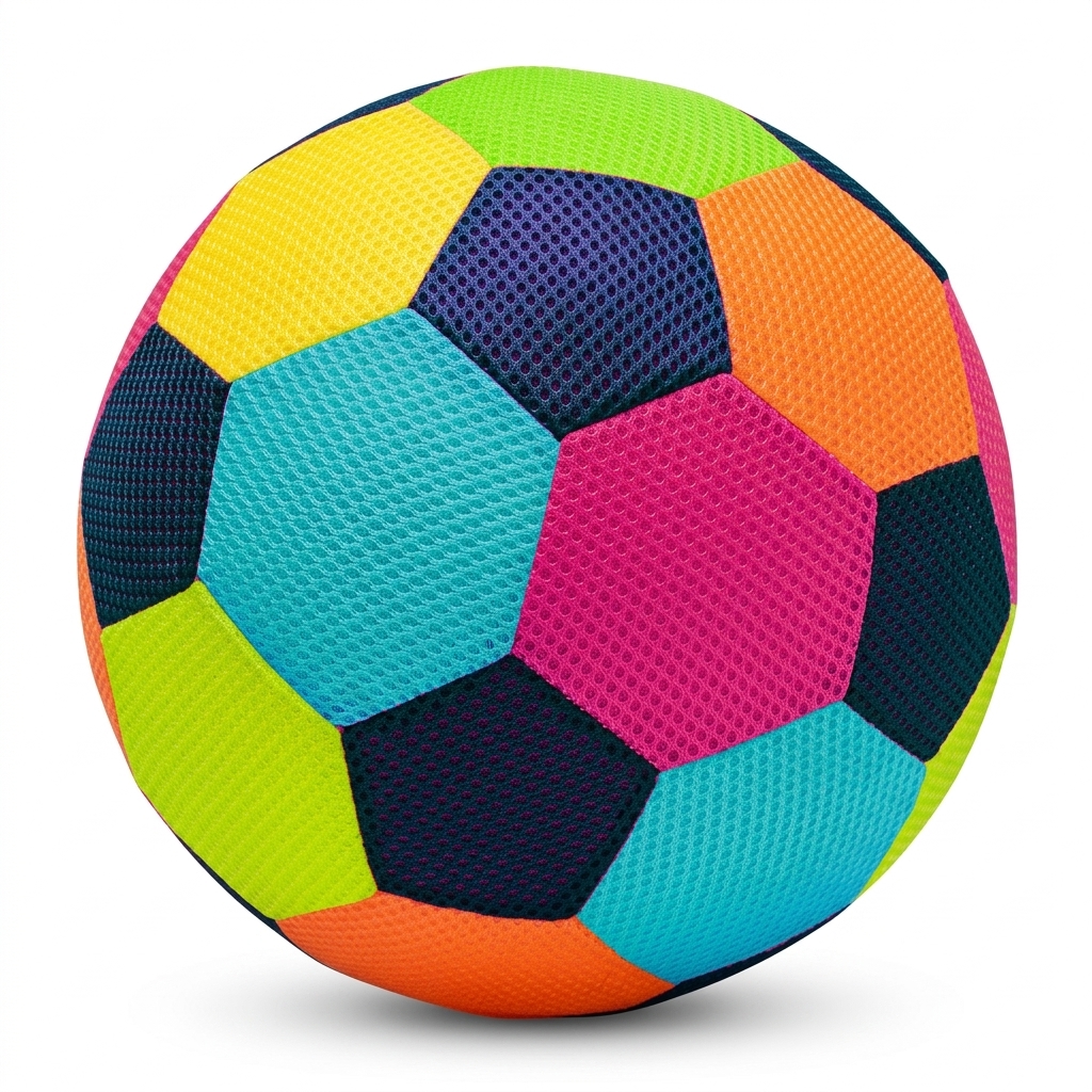 Vibrant Soft Mesh Soccer Ball for Play