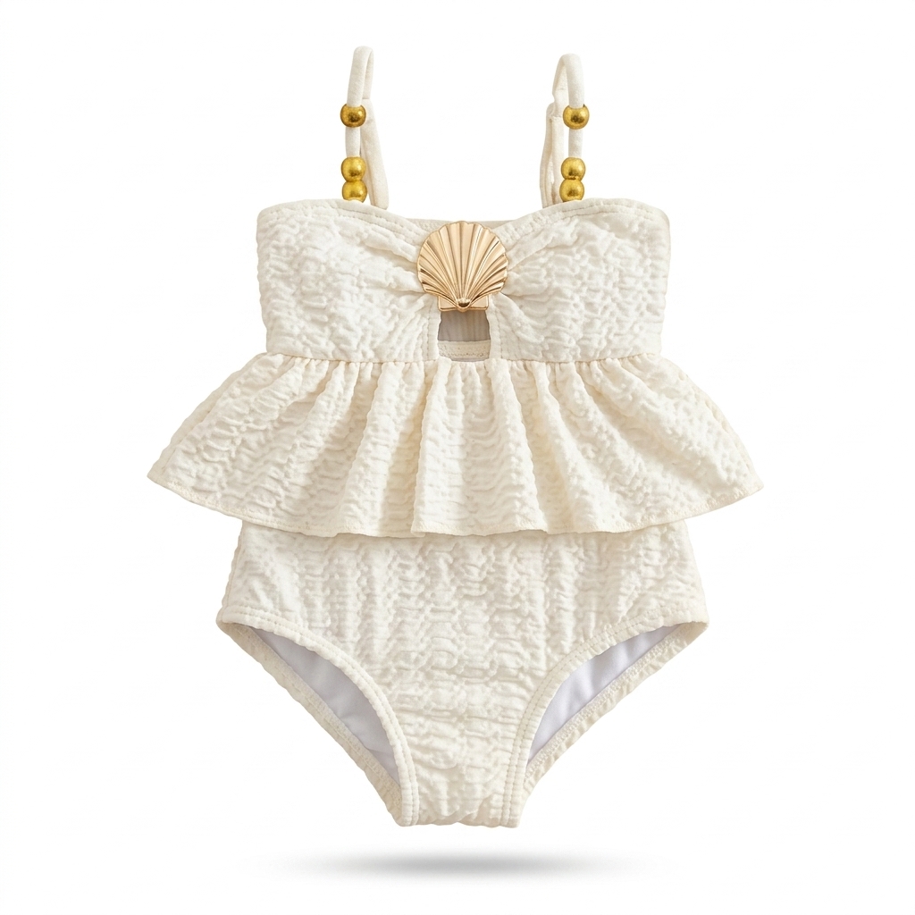 Baby Girls Ruffled One-Piece Swimsuit