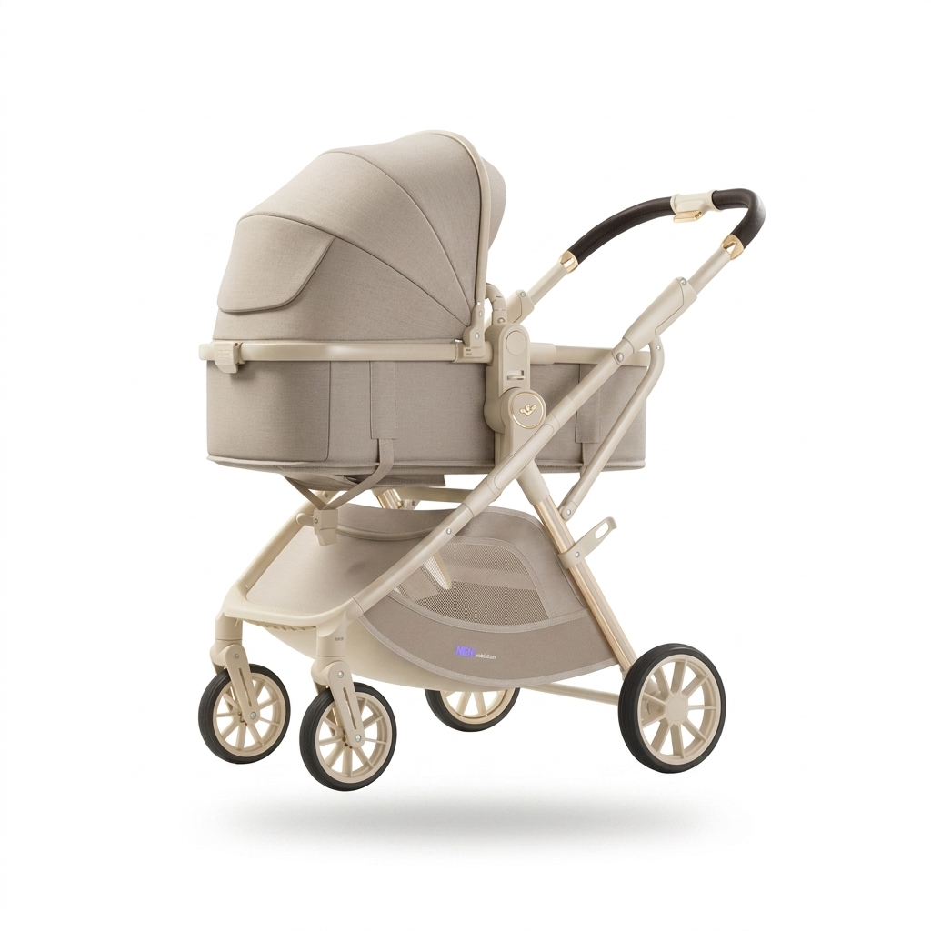 Luxury Baby Stroller Pram with Bassinet