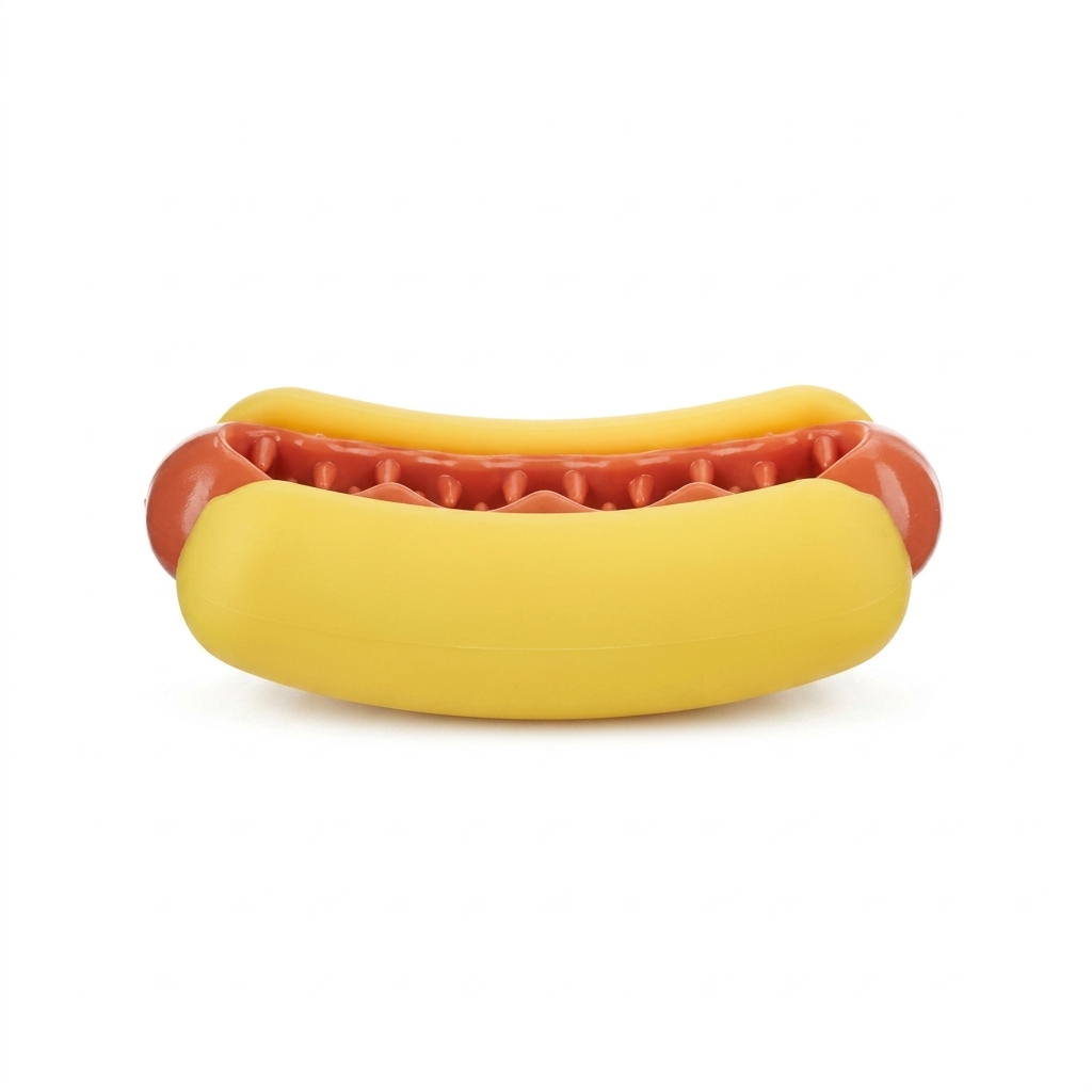 Hot Dog Shaped Durable Pet Chew Toy