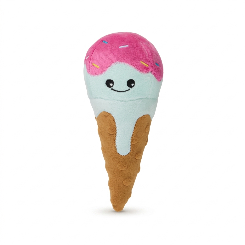 Ice Cream Plush Toy with Sprinkles