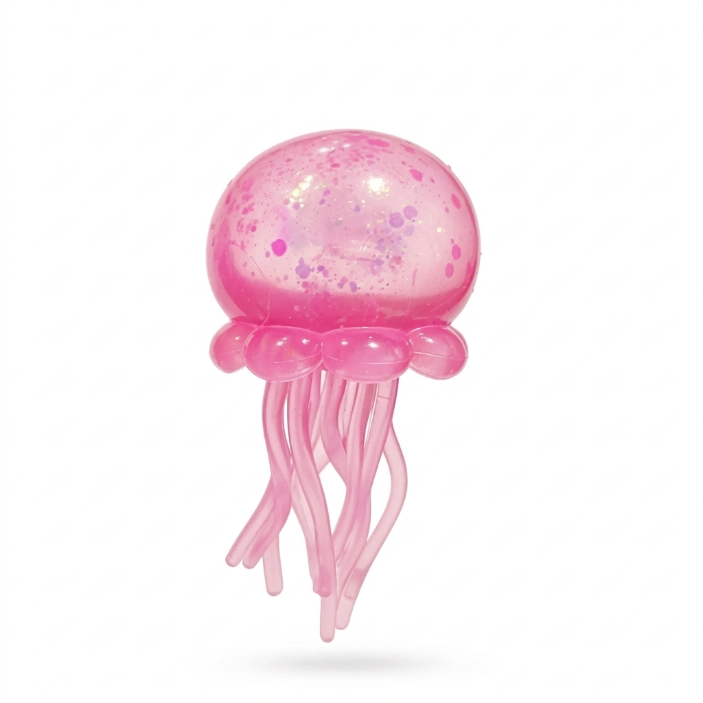 Pink Glitter Jellyfish Toy | Fun Decor