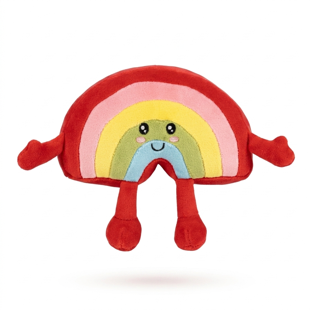 Soft & Cuddly Rainbow Plush Toy for Kids