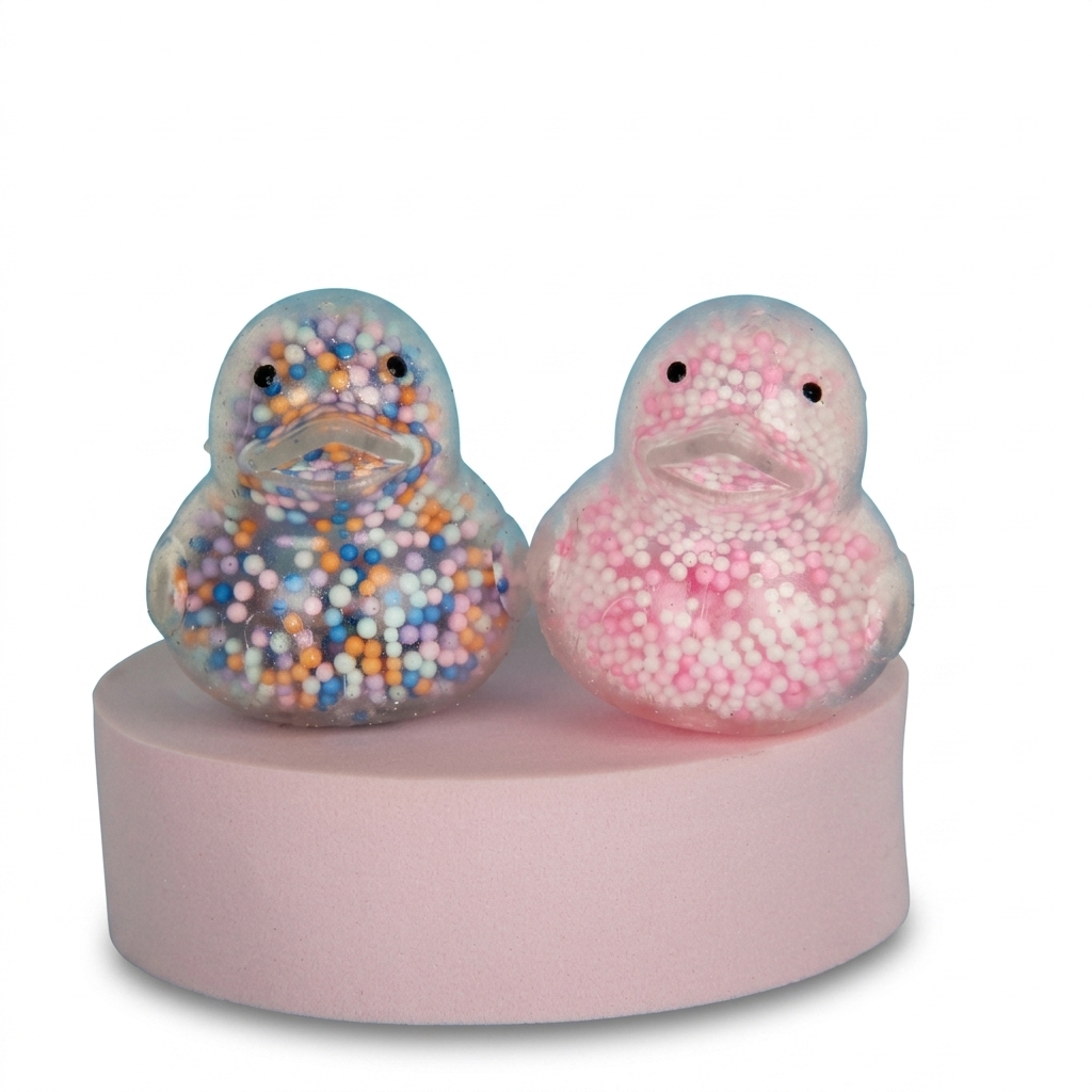 Duck Stress Balls with Colorful Beads