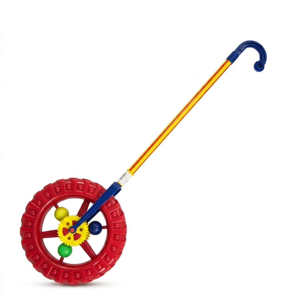 Colorful Push Along Wheel Toy for Toddlers