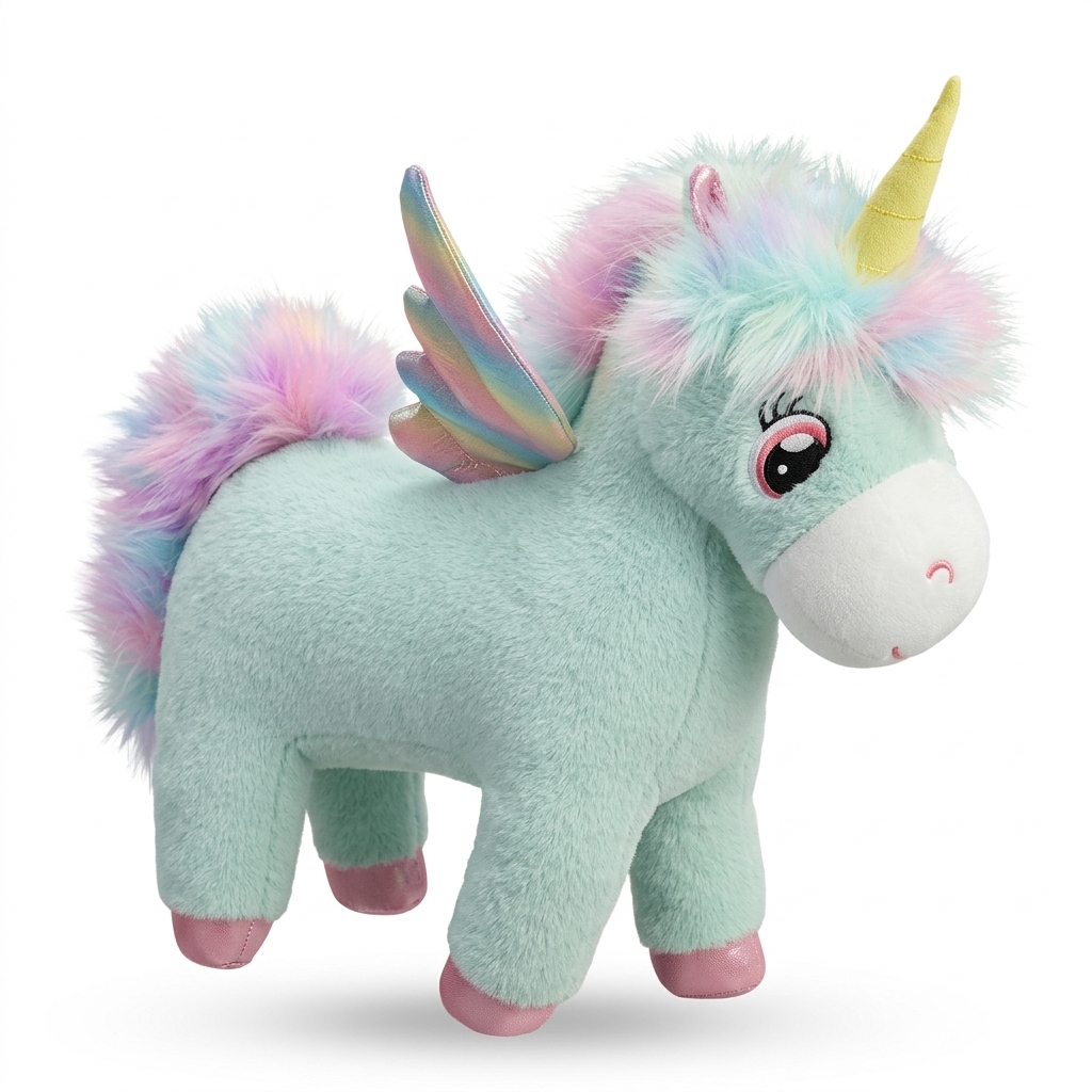 Soft Rainbow Winged Unicorn Plush Toy for Kids