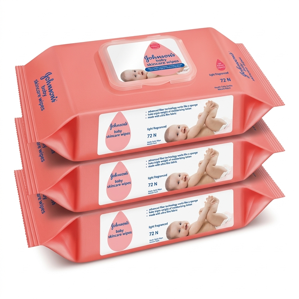 Johnson's Baby Skincare Wipes 72N