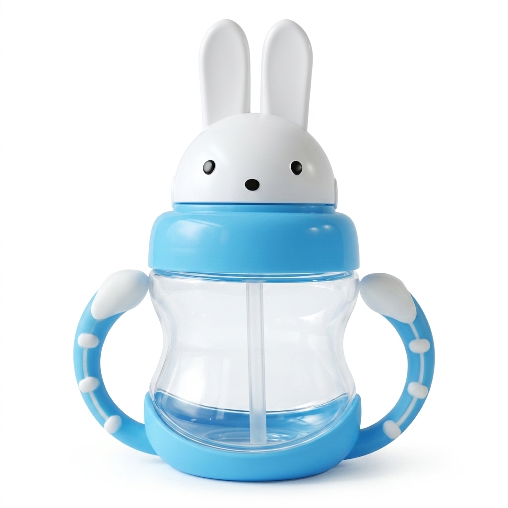 Baby Bunny Sippy Cup with Handles & Straw