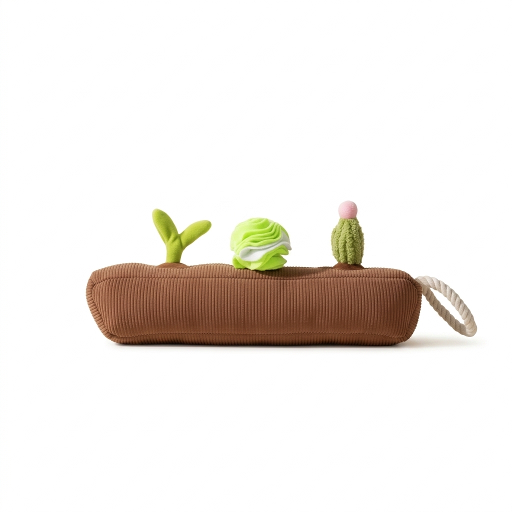Plush Garden Bed with Removable Plant Toys
