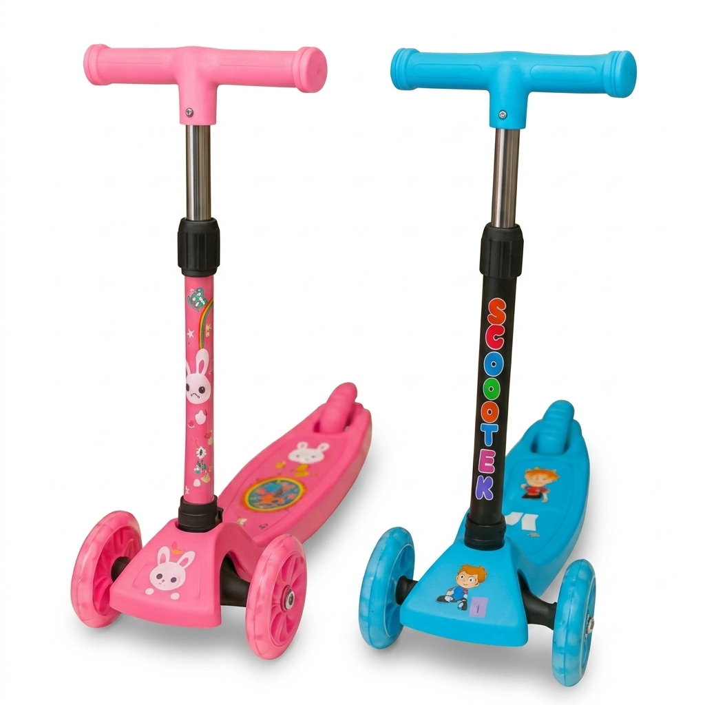 Kids 3-Wheel Scooter with Adjustable Handle