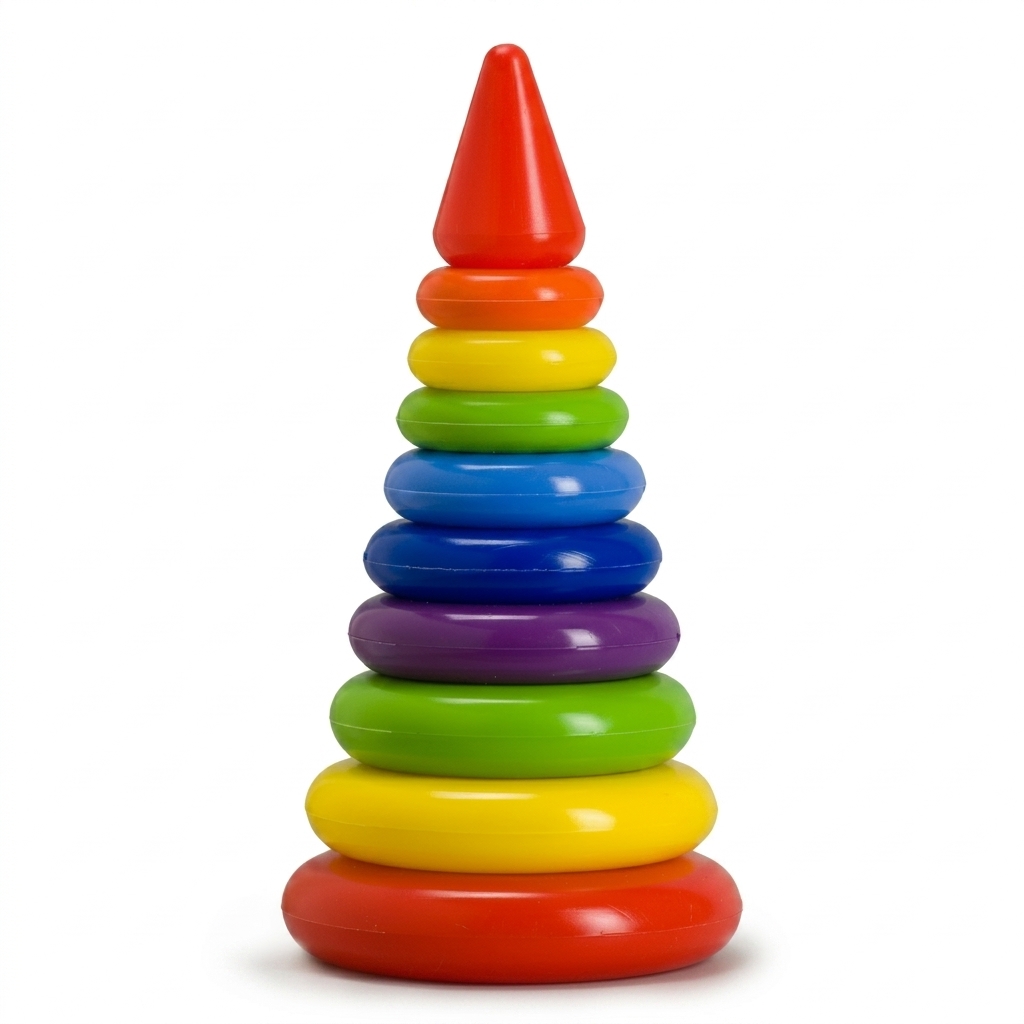 Rainbow Stacking Ring Toy for Kids
