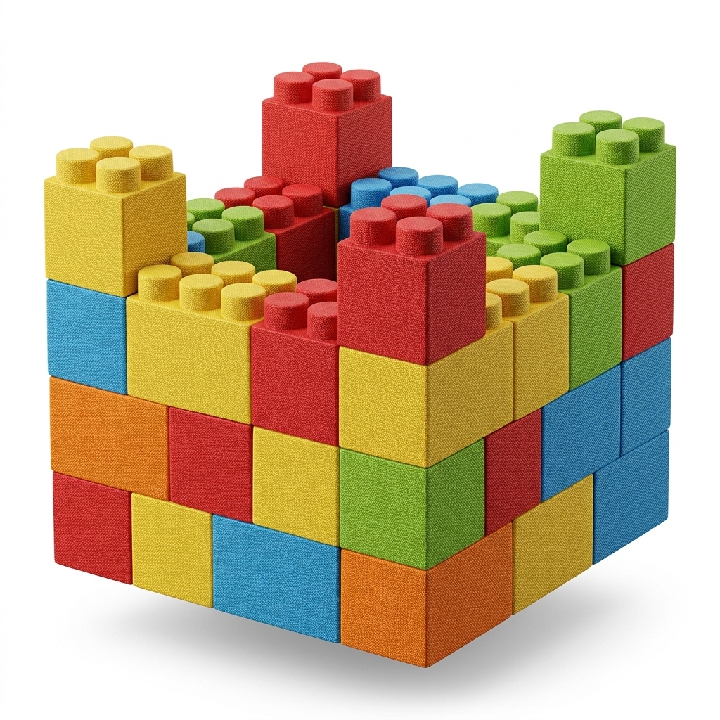 Soft Fabric Building Blocks for Kids