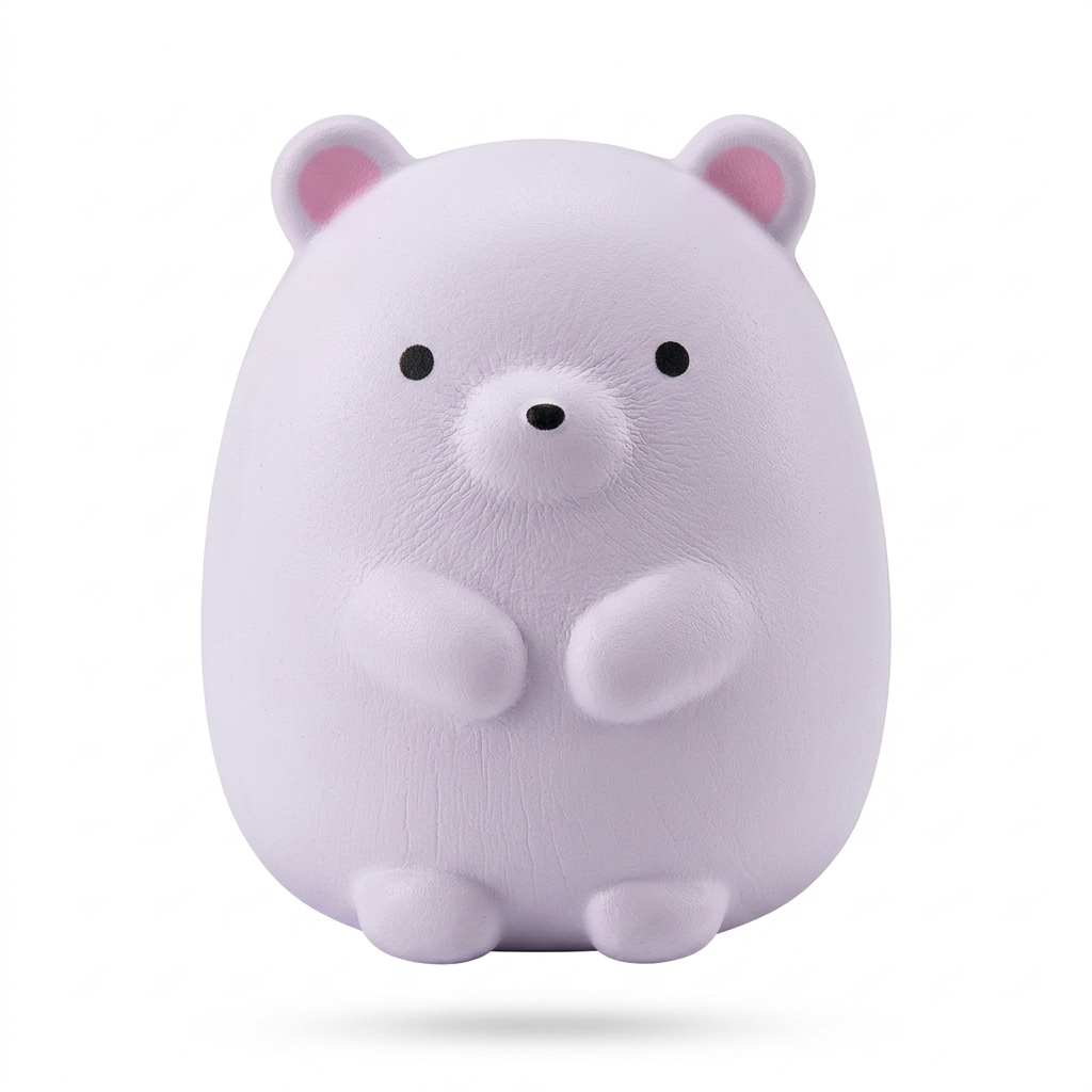 Kawaii Purple Bear Squishy Toy