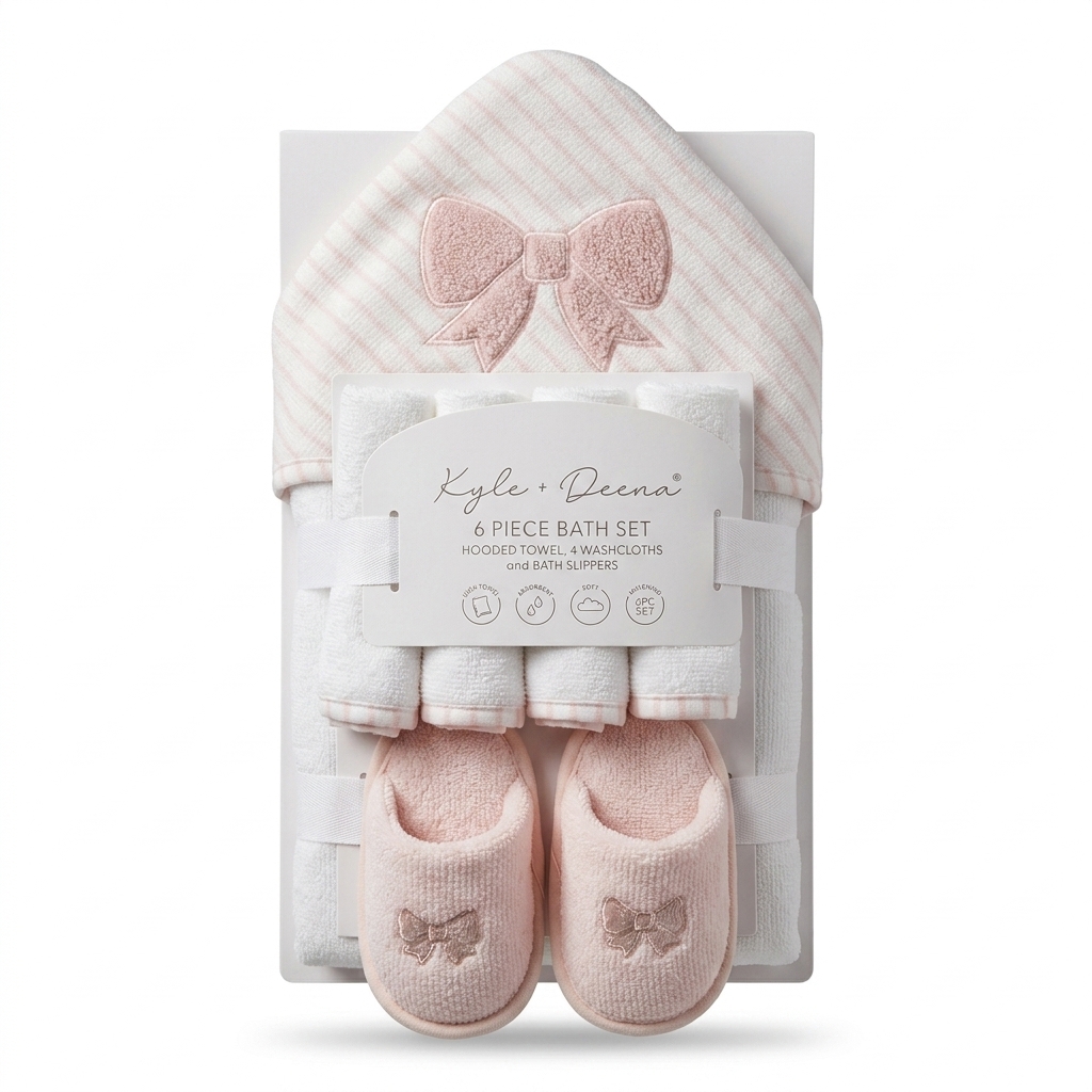 Kyle + Deena 6 Piece Baby Bath Set