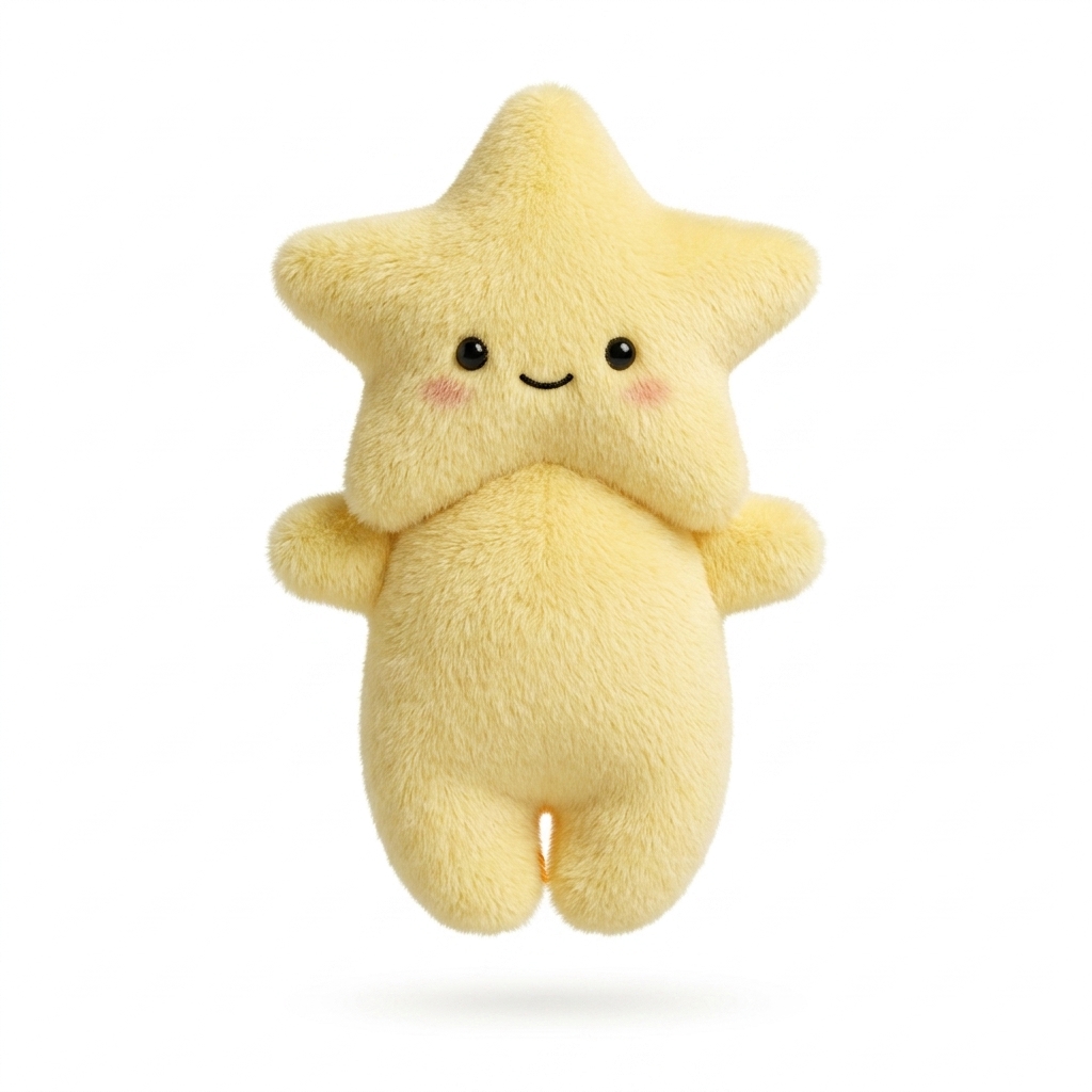 Adorable Yellow Star Plush Toy
