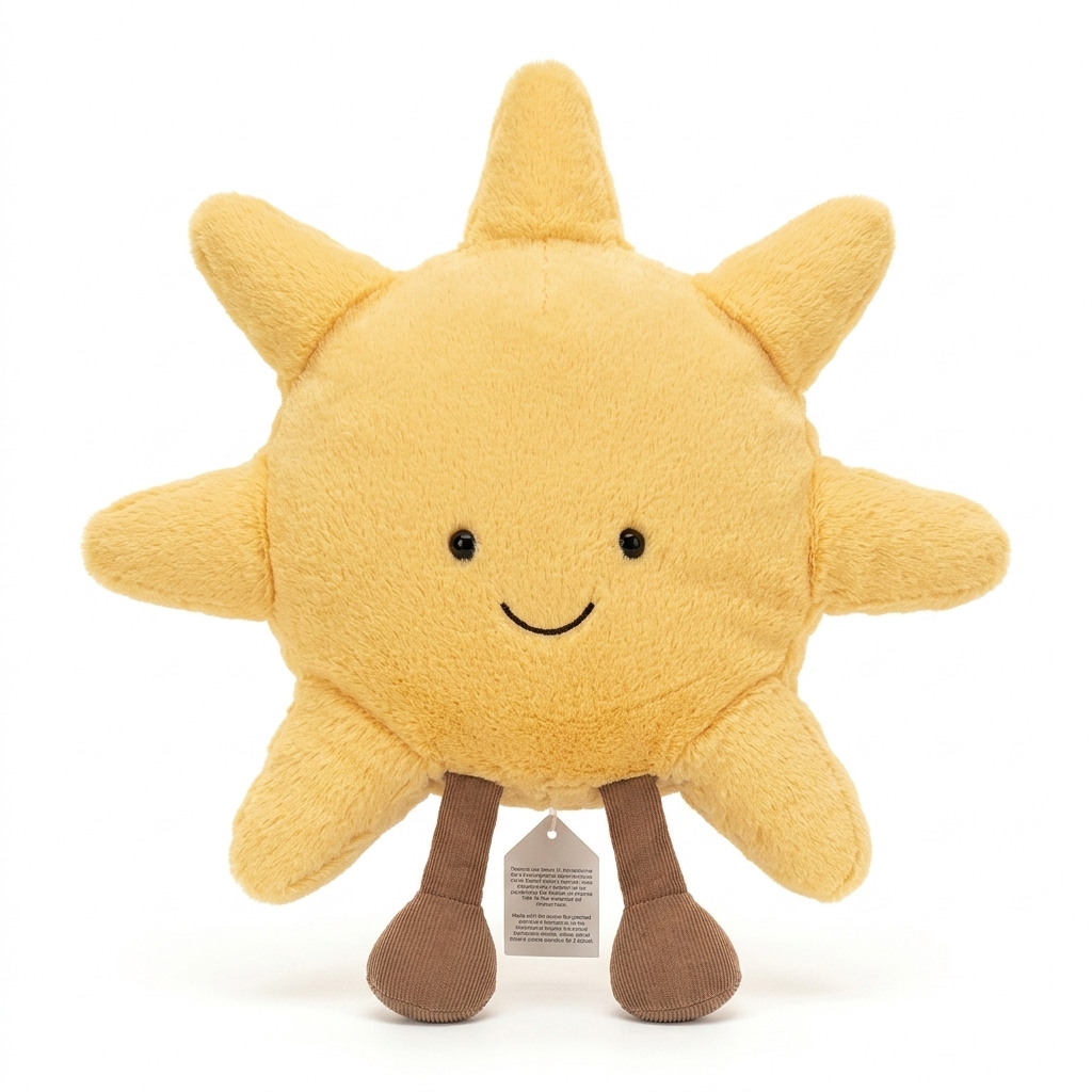 Happy Sun Soft Plush Toy for Kids & Home Decor
