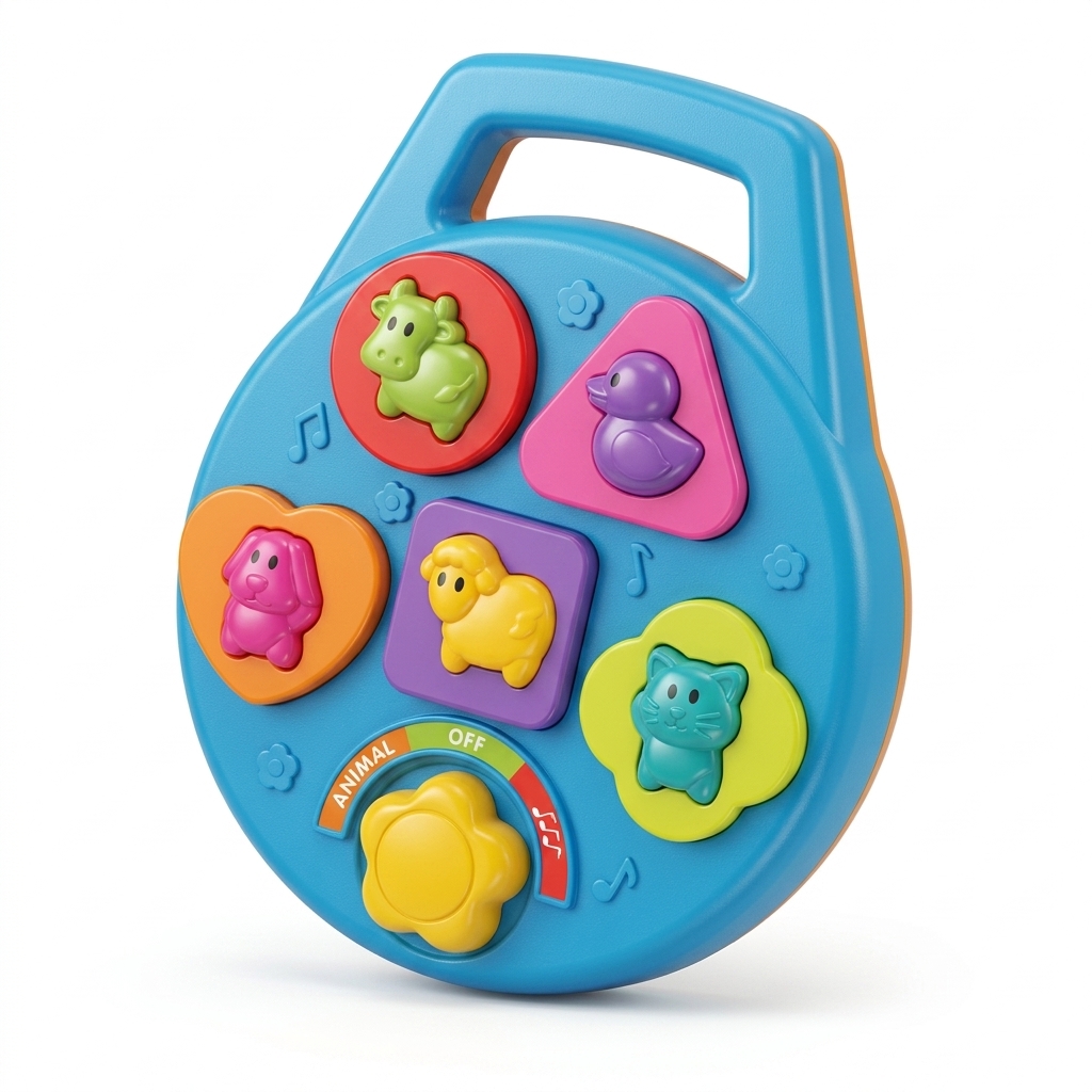 Musical Animal Shape Sorter & Shape Matching Toy