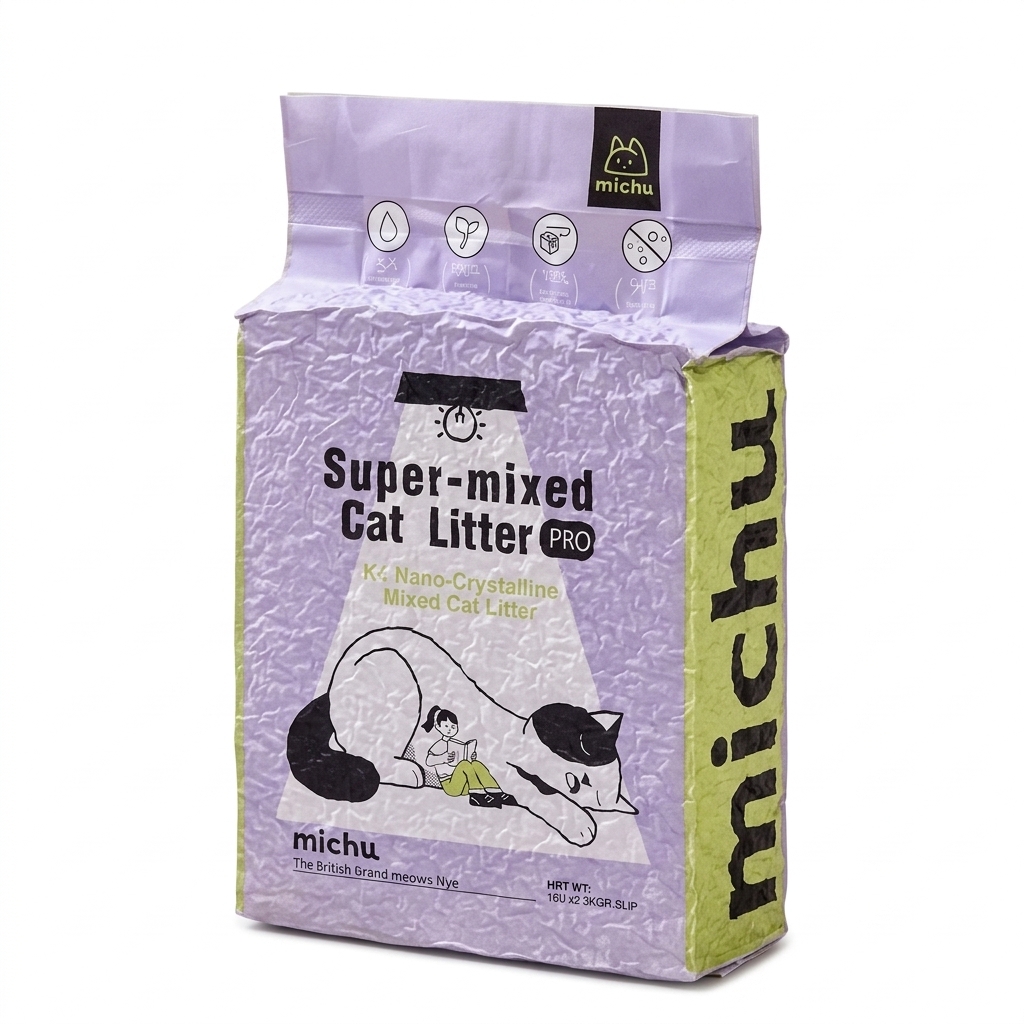 Michu Super-mixed K4 Nano-Crystalline Cat Litter PRO