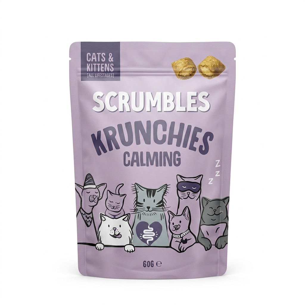 Scrumble Krunchies Calming Cat Treats | All Lifestages