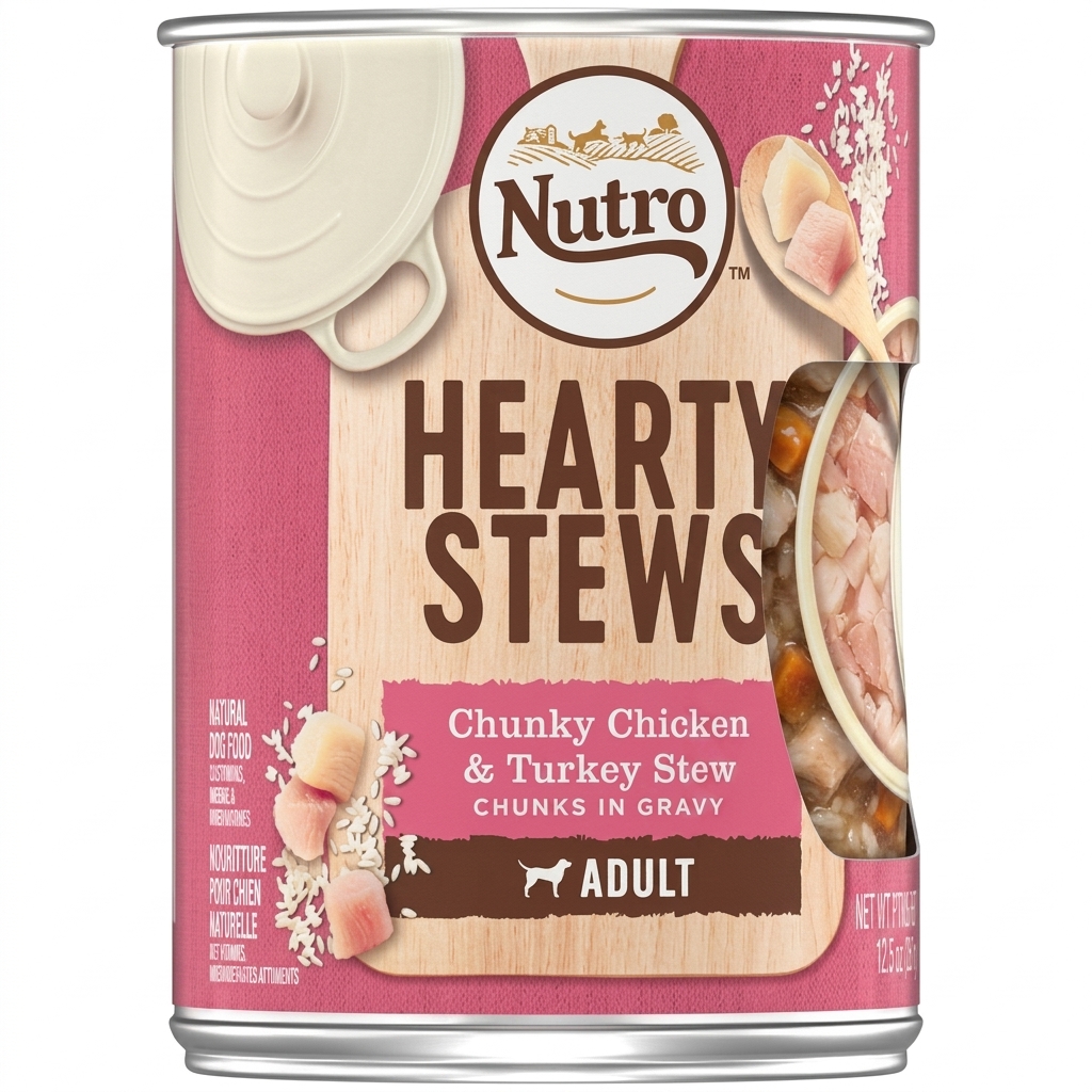 Nutro Hearty Stews Chunky Chicken & Turkey Stew Adult Dog Food