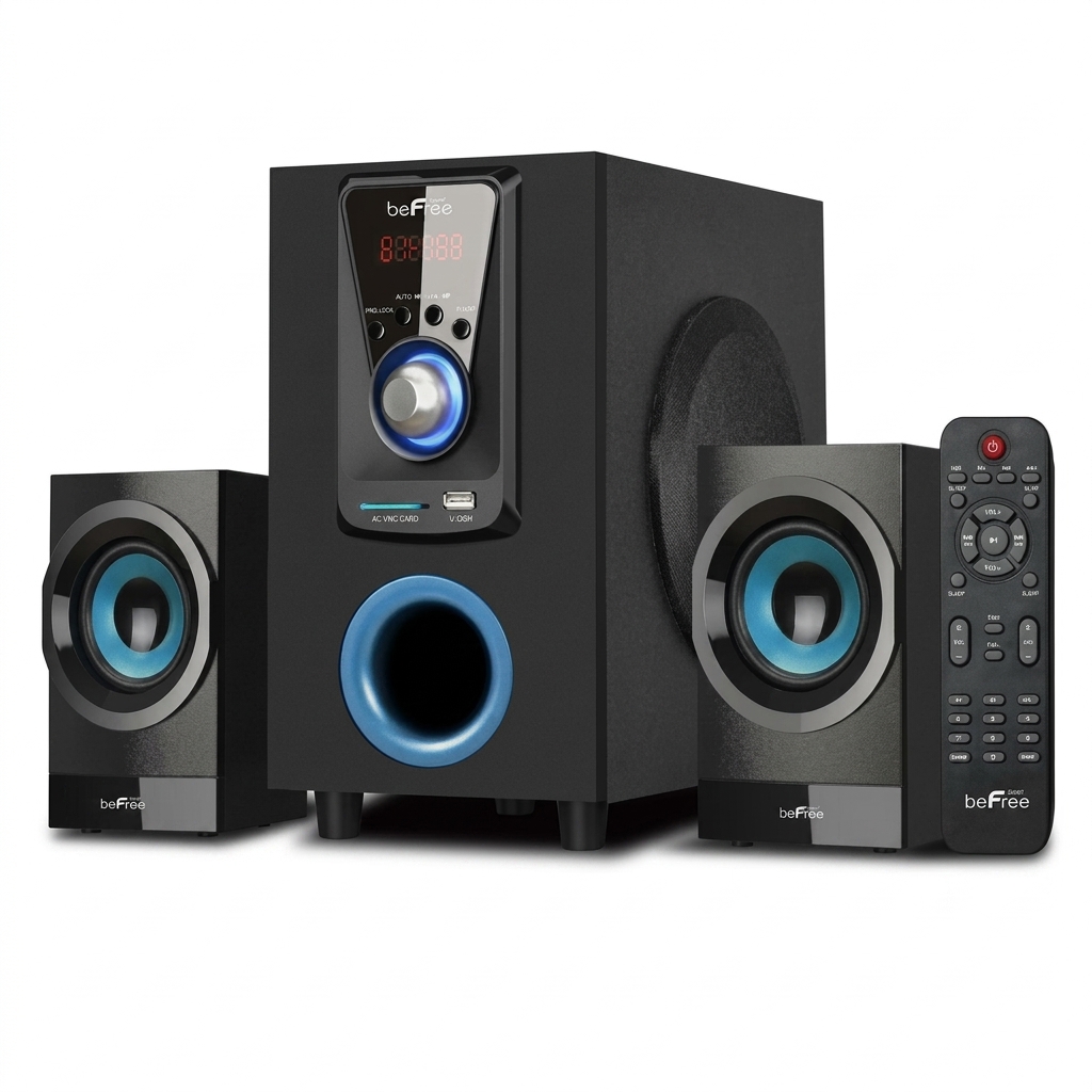 beFree 2.1 Channel Multimedia Speaker System with Remote