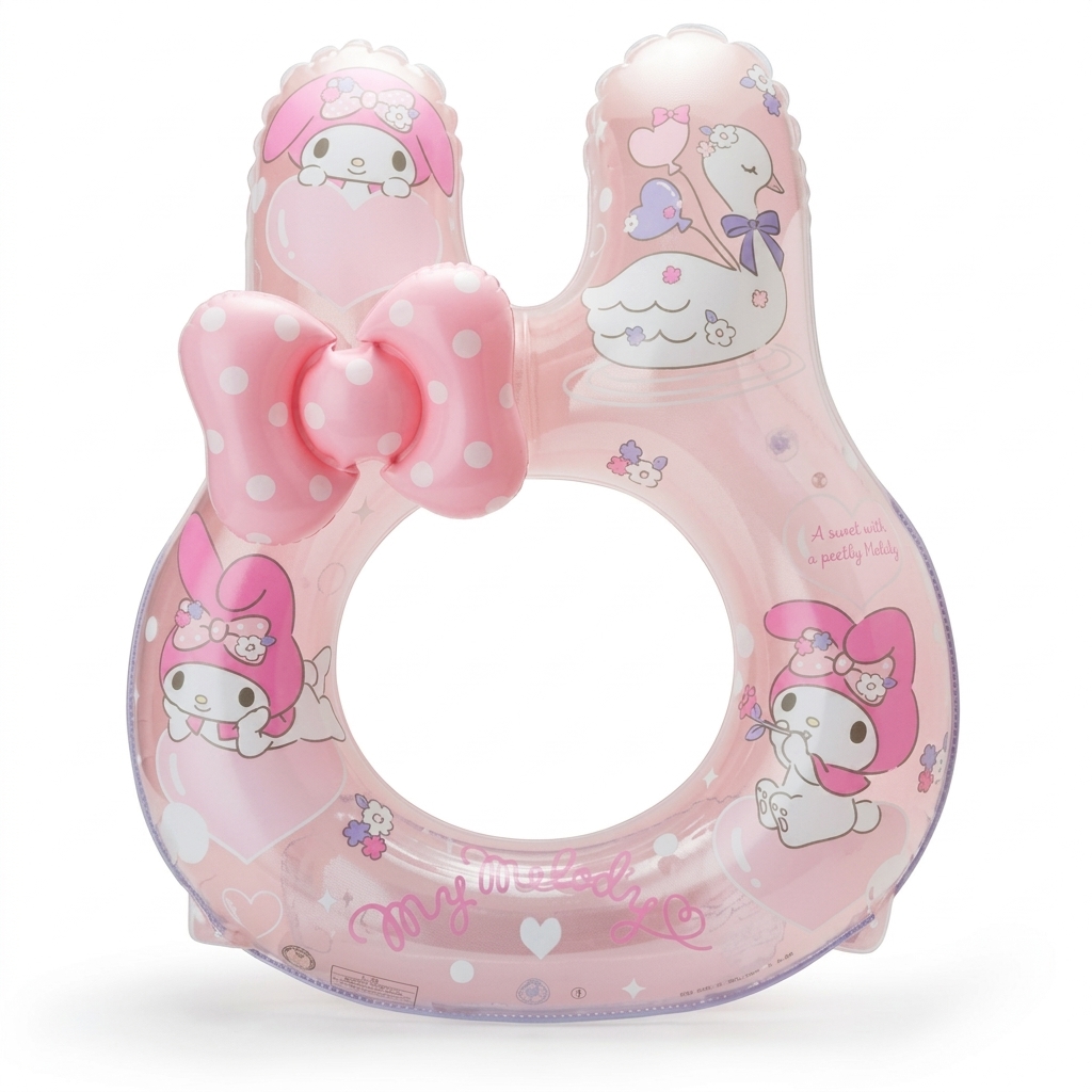 My Melody Pink Inflatable Swim Ring for Kids