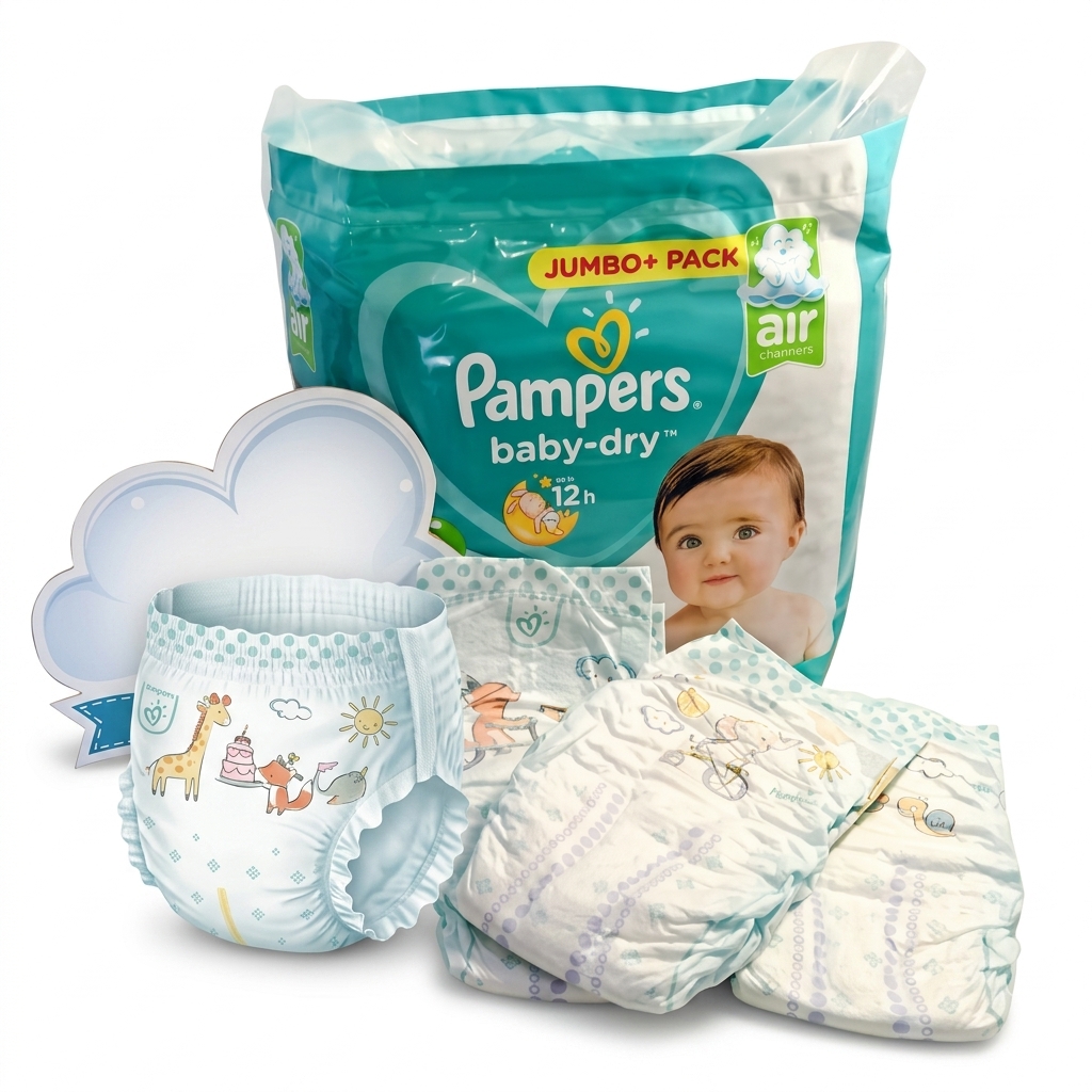 Pampers Baby-Dry Diapers Jumbo Pack
