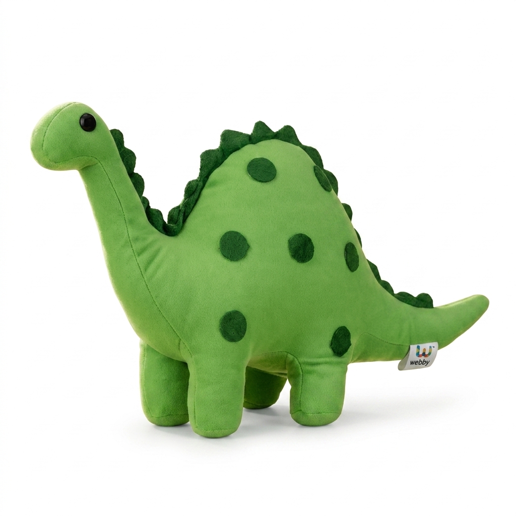 Green Dinosaur Plush Toy | Soft Stuffed Animal