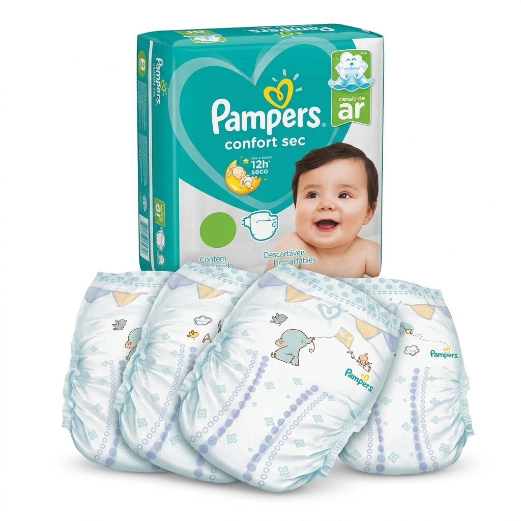 Pampers Confort Sec Diapers with Air Channels