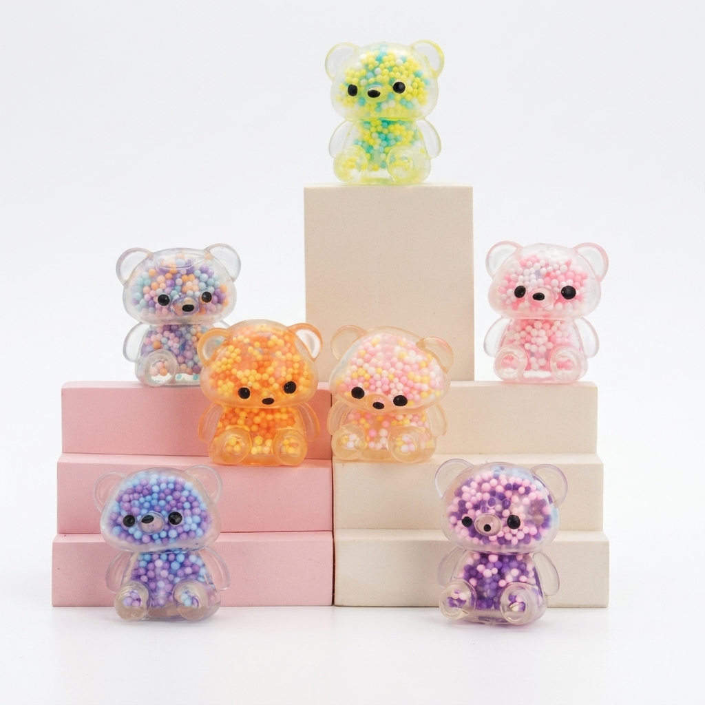 Colorful Bear Stress Ball Fidget Toys