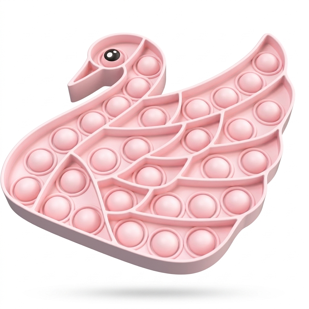 Pink Swan Pop It Fidget Toy | Stress Relief