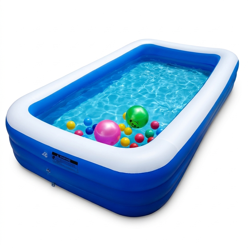 Inflatable Family Swimming Pool with Play Balls