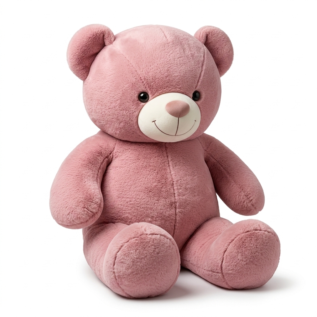 Pink Plush Teddy Bear Toy - Soft & Cuddly