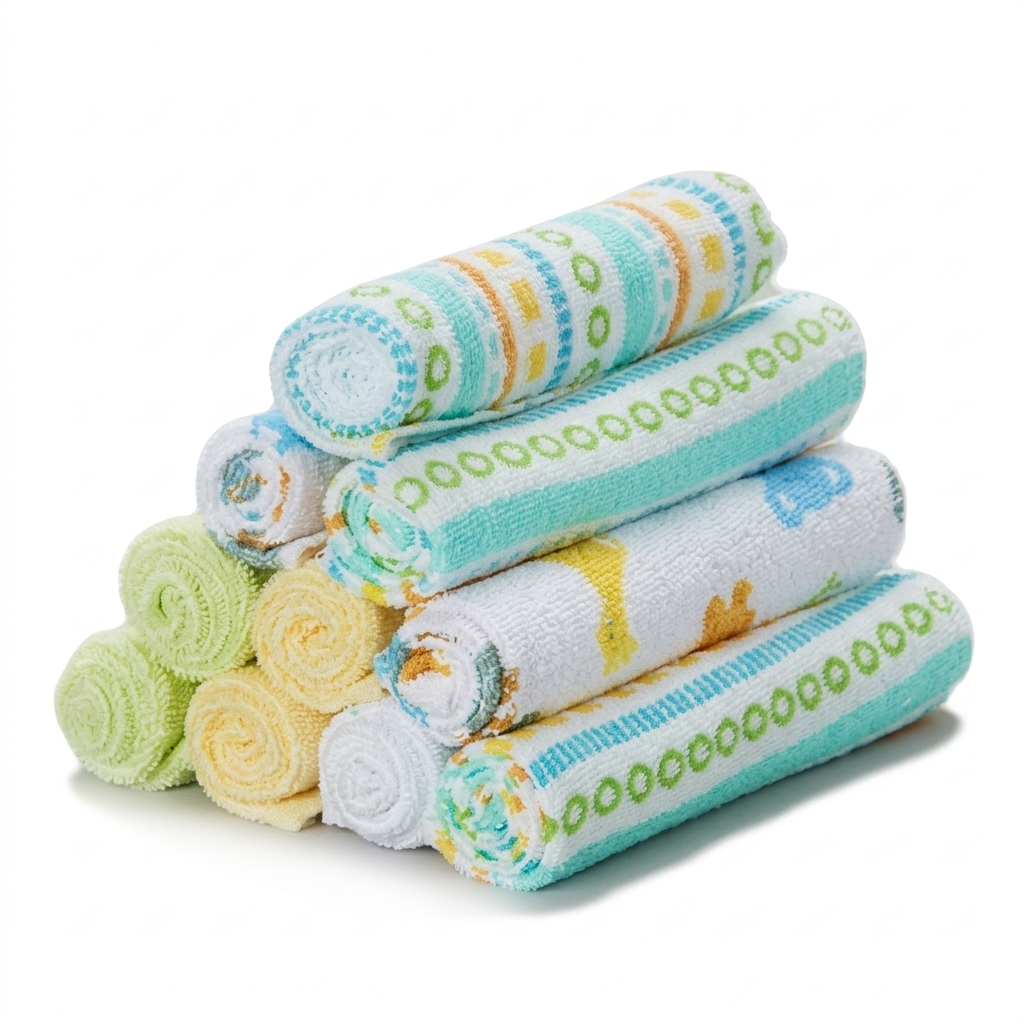 Colorful Baby Washcloths Set for Babies
