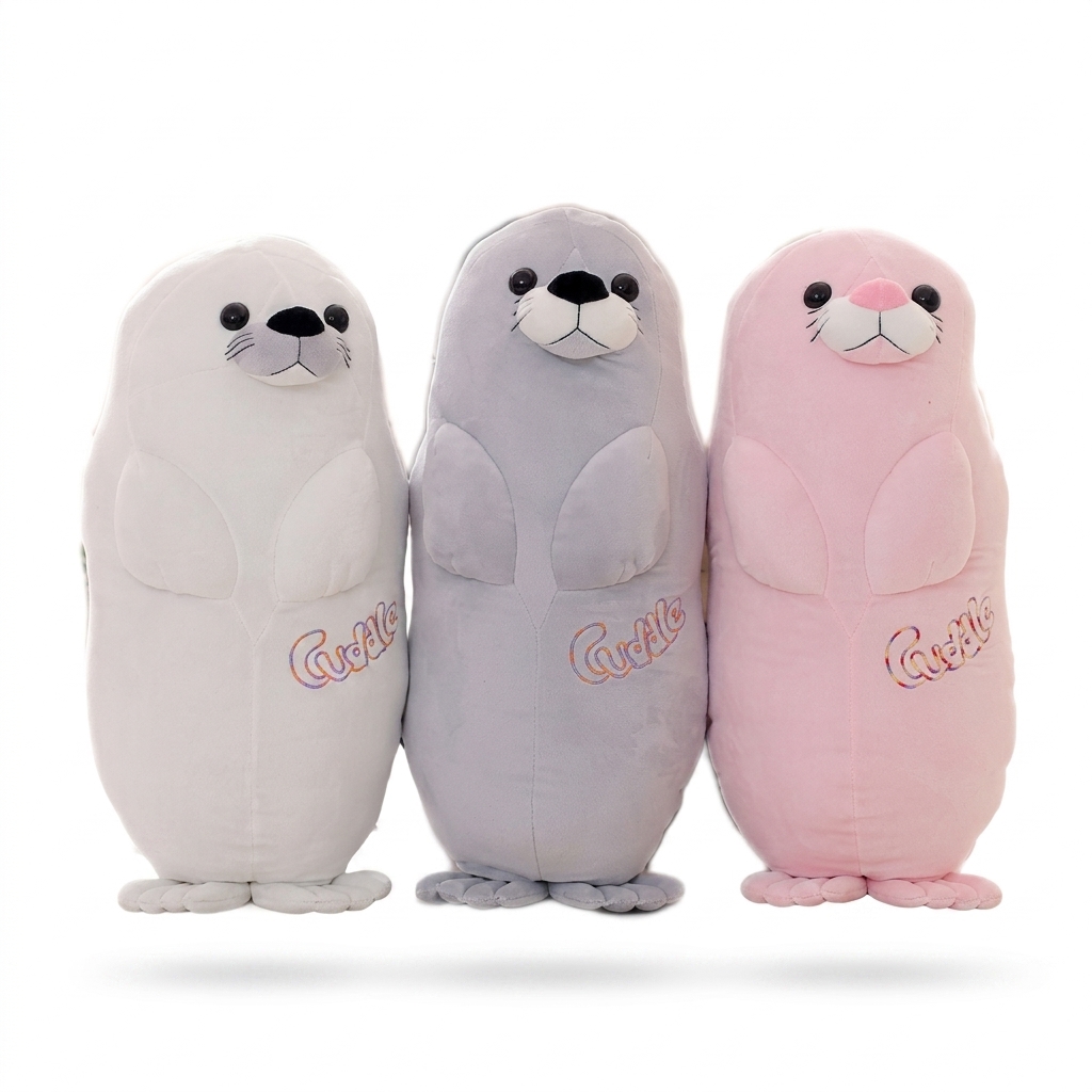 Soft Cuddle Seal Plush Toy Pillow