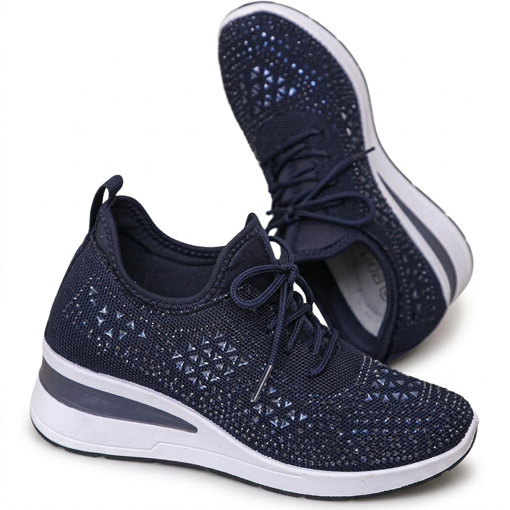 Women's Embellished Wedge Sneakers