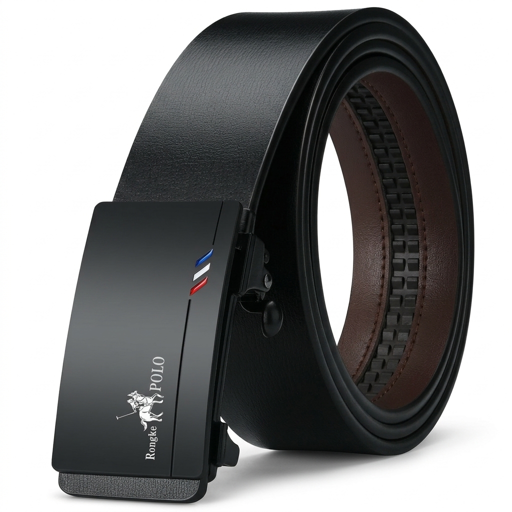 Men's Automatic Buckle Leather Belt
