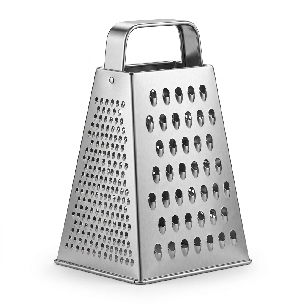 Durable Stainless Steel Box Grater for Kitchen