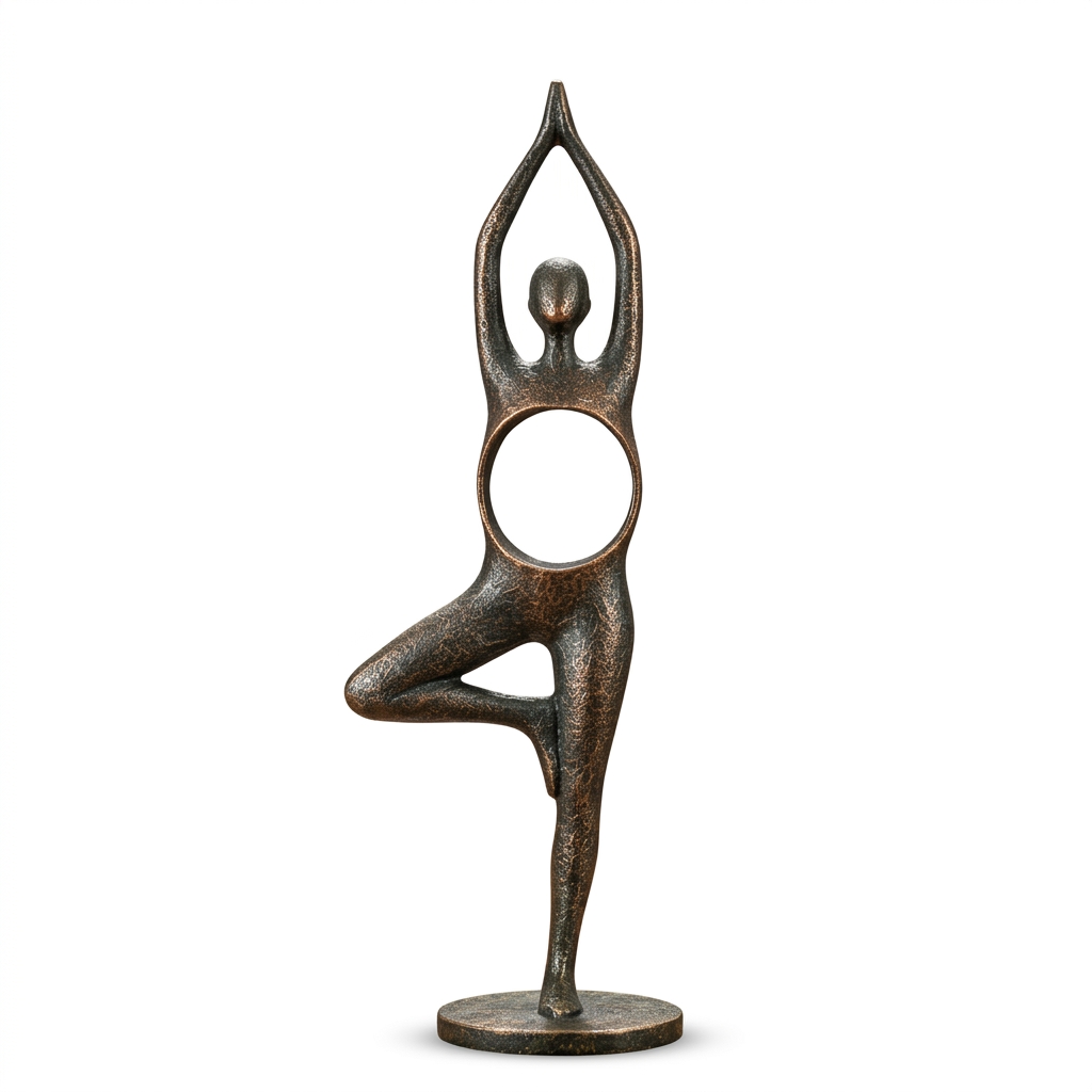 Abstract Yoga Pose Statue | Home Decor