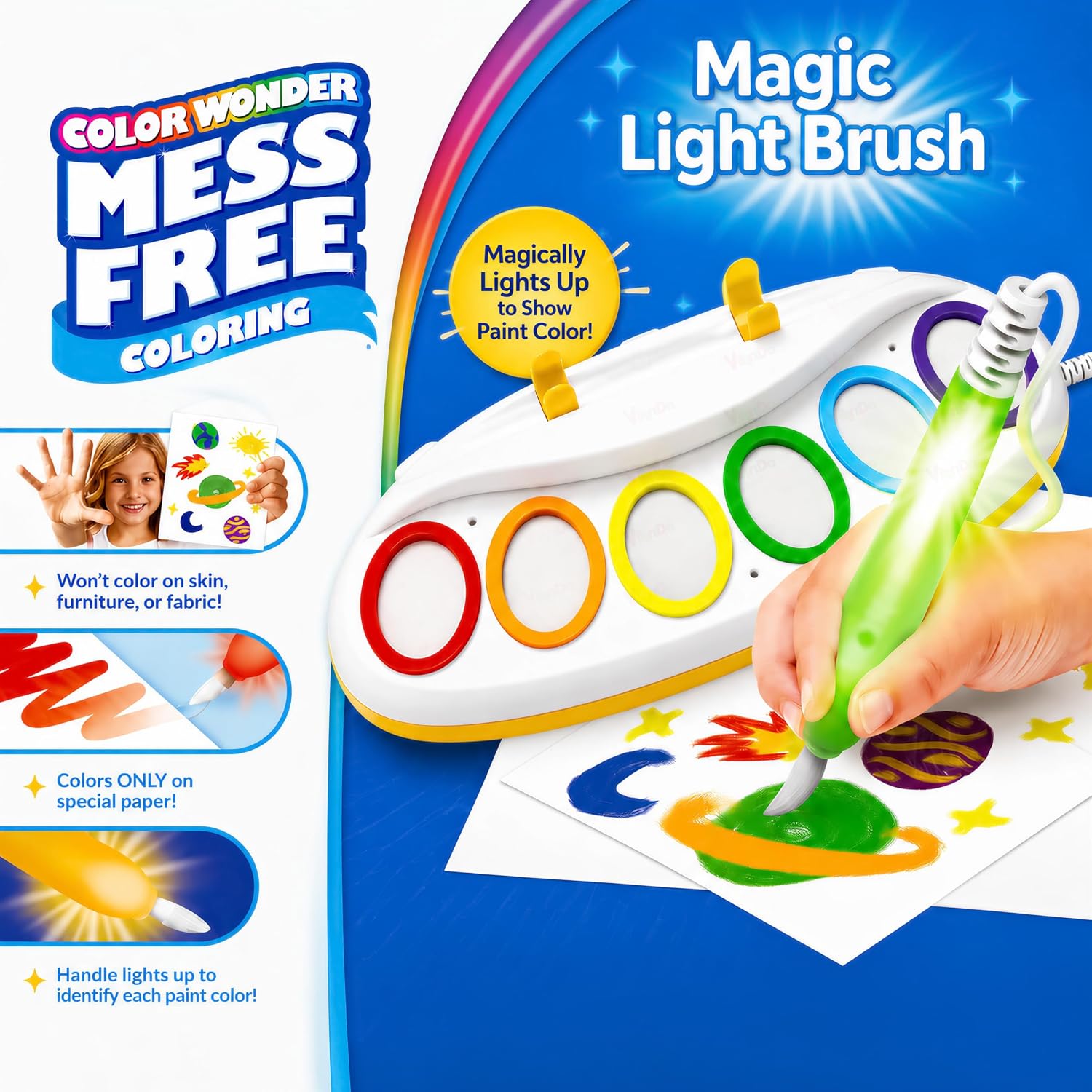 Color Wonder Magic Light Brush | Mess Free Art