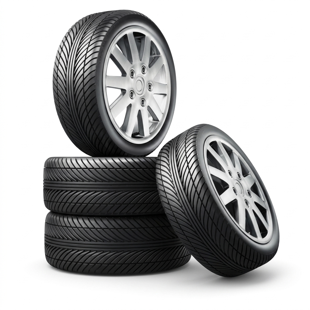 Premium Car Tires with Alloy Wheels
