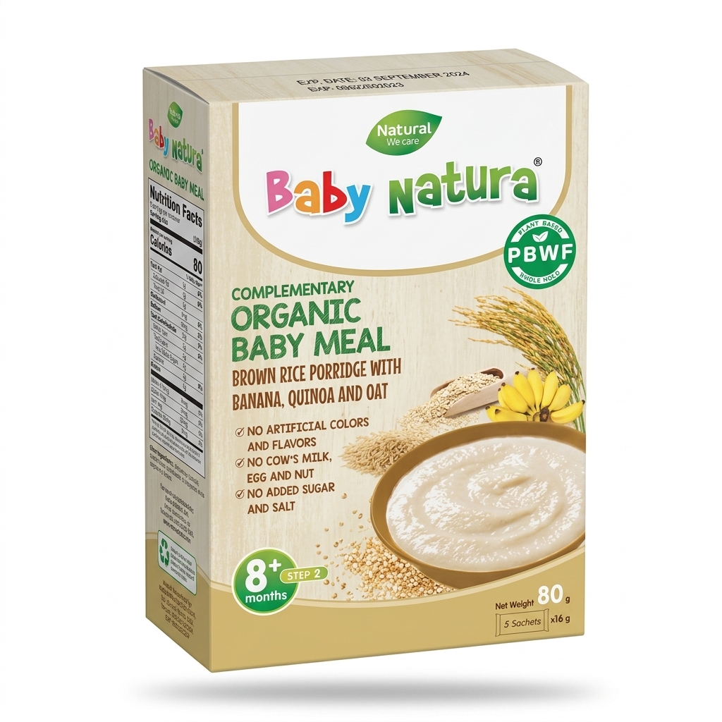 Baby Natura Organic Baby Meal Brown Rice Porridge