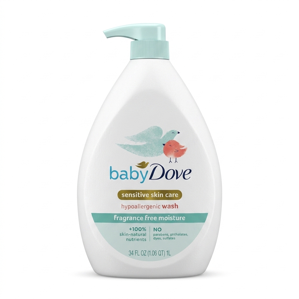 Baby Dove Sensitive Skin Care Hypoallergenic Wash