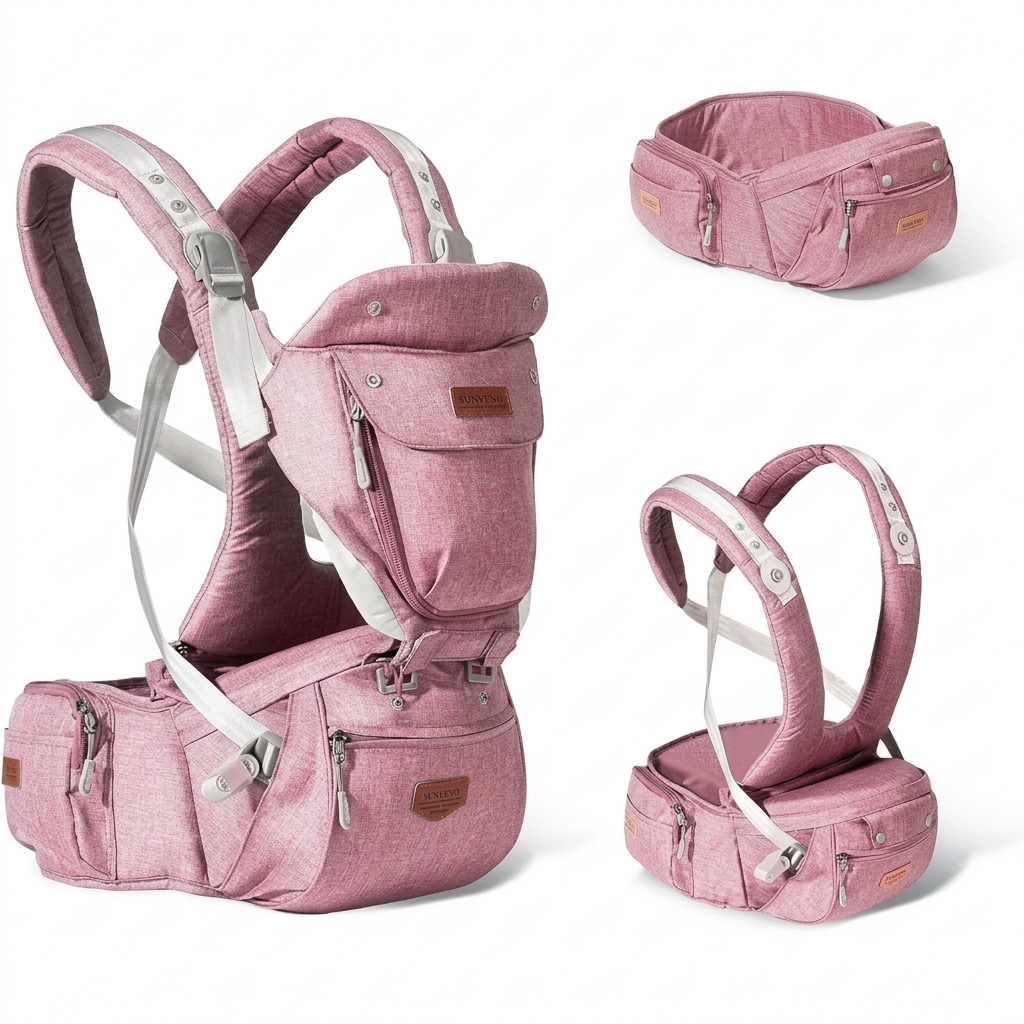 Ergonomic Baby Carrier with Hip Seat