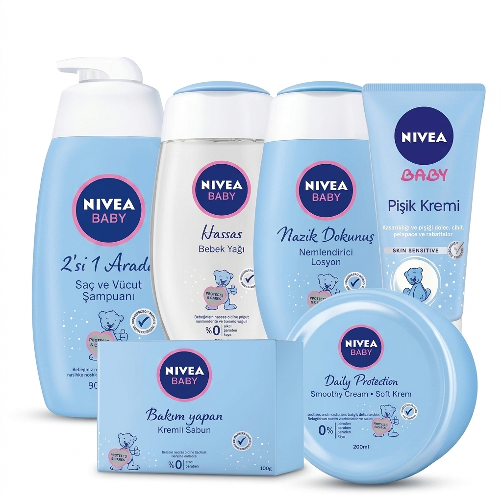 Nivea Baby Skincare Set | Shampoo, Lotion, Cream